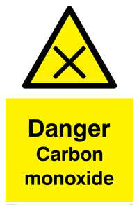 Danger Carbon monoxide sign 