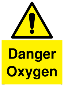 Danger Oxygen sign 