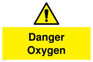 Danger Oxygen sign 