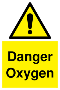 Danger Oxygen sign 