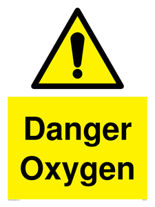 Danger Oxygen sign 