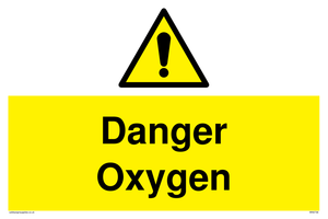 Danger Oxygen sign 