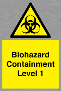 Biohazard <br/> Containment Level 1