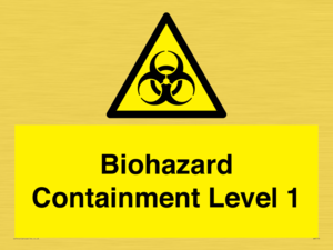 Biohazard <br/> Containment Level 1