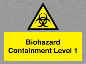 Biohazard <br/> Containment Level 1