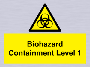 Biohazard <br/> Containment Level 1
