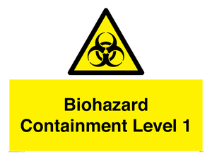 Biohazard <br/> Containment Level 1