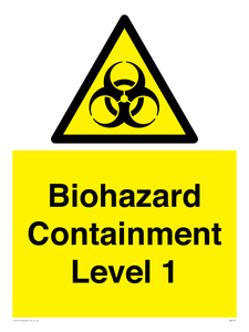Biohazard Containment Level 1