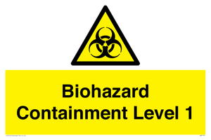 Biohazard Containment Level 1