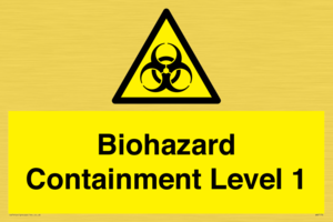 Biohazard <br/> Containment Level 1