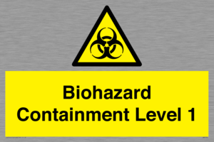 Biohazard <br/> Containment Level 1