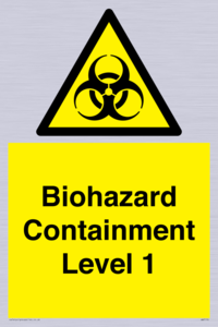 Biohazard <br/> Containment Level 1