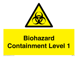 Biohazard Containment Level 1
