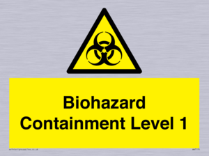 Biohazard <br/> Containment Level 1