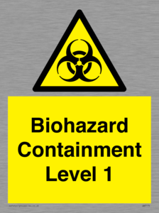 Biohazard <br/> Containment Level 1