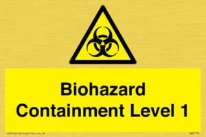 Biohazard <br/> Containment Level 1
