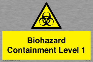 Biohazard <br/> Containment Level 1