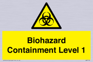 Biohazard <br/> Containment Level 1