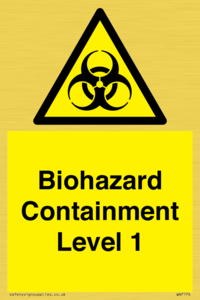 Biohazard <br/> Containment Level 1