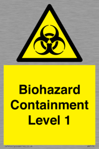 Biohazard <br/> Containment Level 1