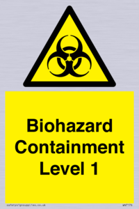 Biohazard <br/> Containment Level 1