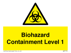 Biohazard <br/> Containment Level 1