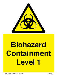 Biohazard Containment Level 1