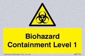 Biohazard <br/> Containment Level 1