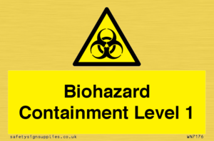 Biohazard <br/> Containment Level 1