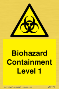 Biohazard <br/> Containment Level 1