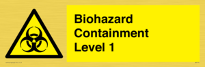 Biohazard <br/> Containment Level 1