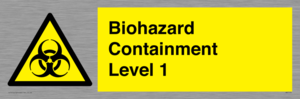 Biohazard <br/> Containment Level 1