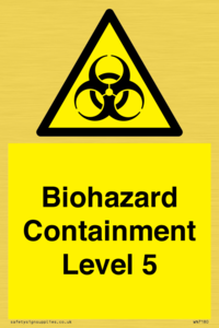 Biohazard <br/> Containment Level 5