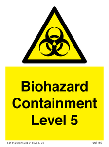 Biohazard <br/> Containment Level 5