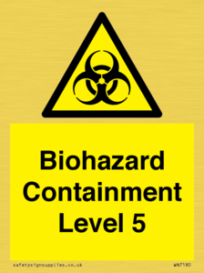 Biohazard <br/> Containment Level 5