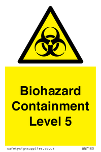Biohazard <br/> Containment Level 5