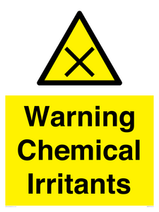 Warning Chemical Irritants 