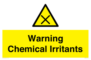 Warning Chemical Irritants 