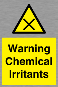 Warning Chemical Irritants 