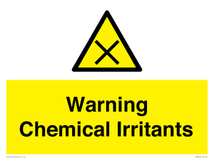 Warning Chemical Irritants 