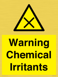 Warning Chemical Irritants 