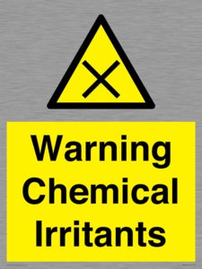 Warning Chemical Irritants 