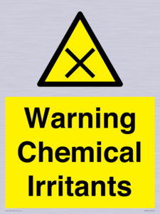 Warning Chemical Irritants 