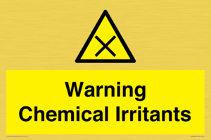 Warning Chemical Irritants 