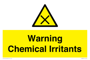 Warning Chemical Irritants 