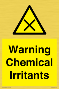 Warning Chemical Irritants 