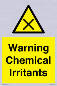 Warning Chemical Irritants 