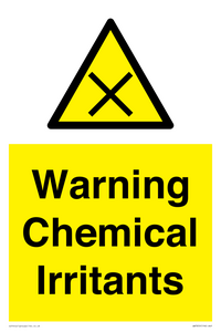 Warning Chemical Irritants 
