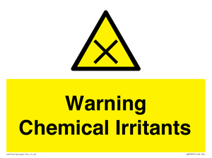 Warning Chemical Irritants 