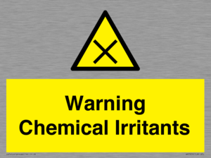 Warning Chemical Irritants 